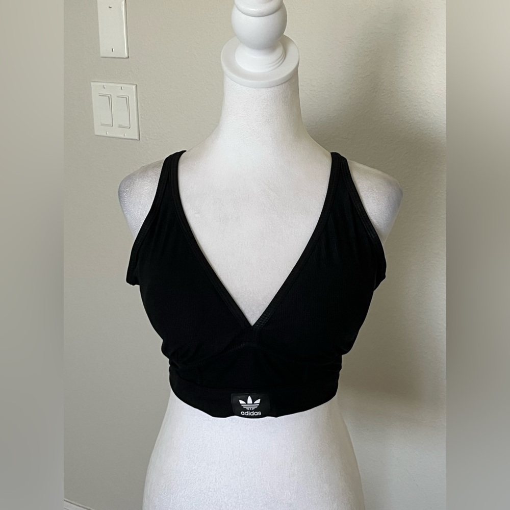 NWT Adidas Black Plunge Brami Size XXL - Picture 2 of 10